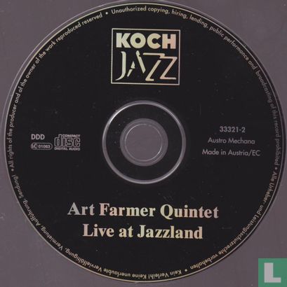 Art Farmer Quintet Live at Jazzland  - Image 3