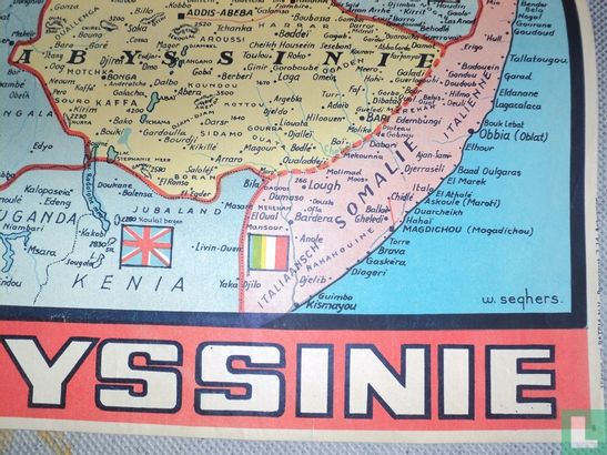 Affiche Mussolini, Italie Abyssinie - Afbeelding 2