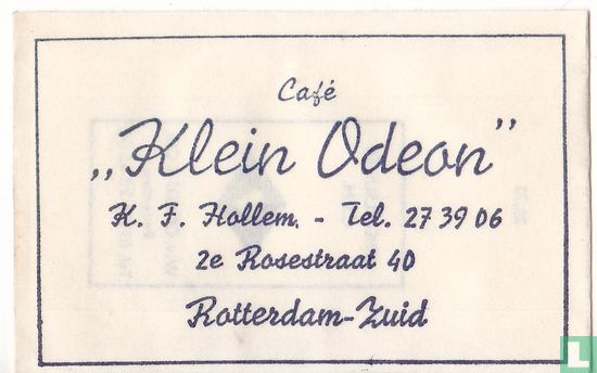 Café "Klein Odeon"  - Image 1
