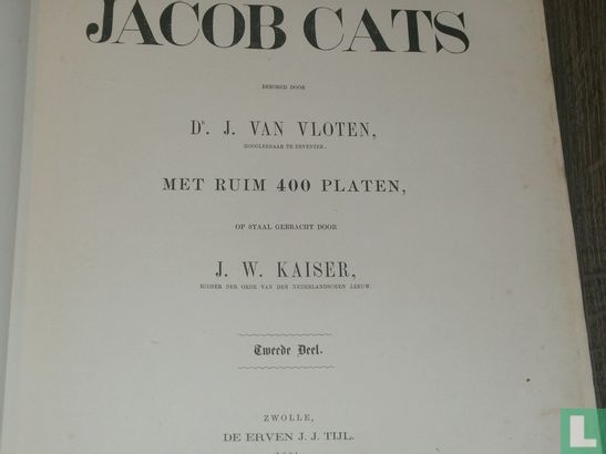 Al de wercken van Jacob Cats - Image 3