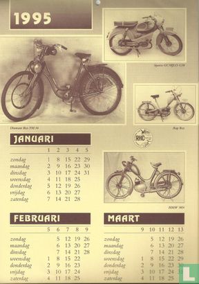 Bromfiets kalender 1995 - Afbeelding 1