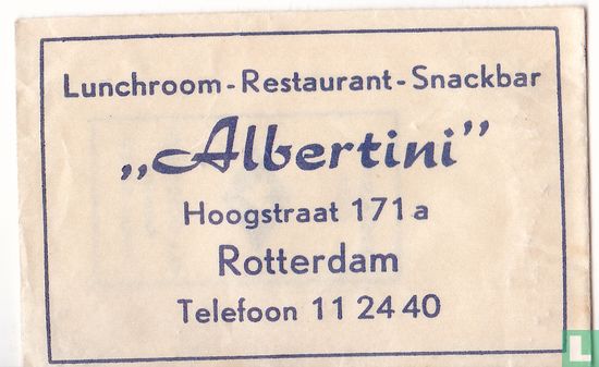 Lunchroom Restaurant Snackbar "Albertini"  - Image 1