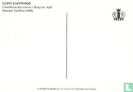 Filmkaart Clint Eastwood Hang em High - Image 2