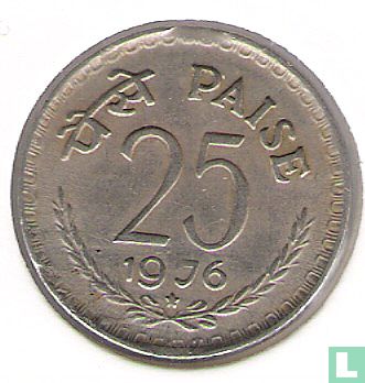 India 25 paise 1976 (Hyderabad) - Image 1