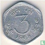 India 3 paise 1968 (Bombay - type 2) - Image 1