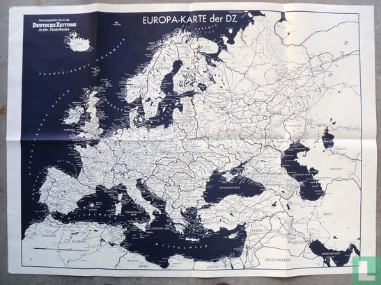landkaart van het Duits rijk in WOII Europa Karte der D.Z  - Image 1