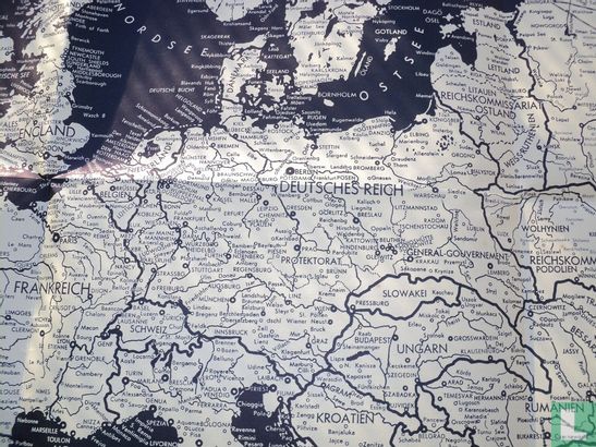 landkaart van het Duits rijk in WOII Europa Karte der D.Z  - Image 3