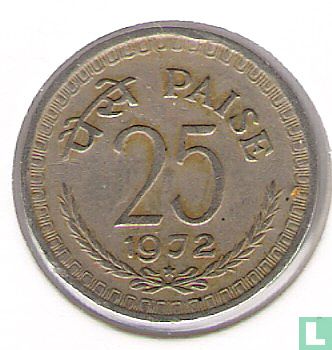 India 25 paise 1972 (Hyderabad) - Image 1