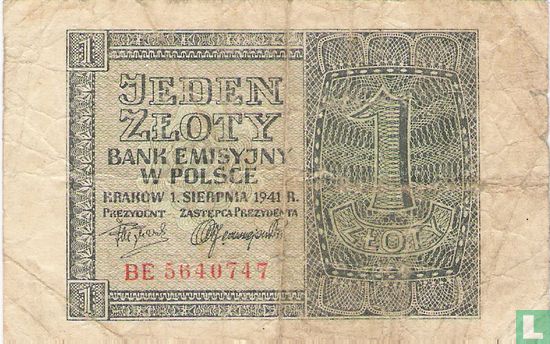 Pologne 1 Zloty 1941 - Image 1