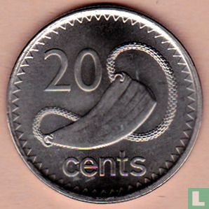 Fidji 20 cents 2009 - Image 2
