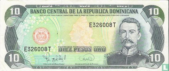 Dominicaanse Republiek 10 Pesos Oro 1995 - Afbeelding 1