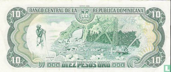 Rebublique Dominicaine 10 Pesos Oro 1995 - Image 2