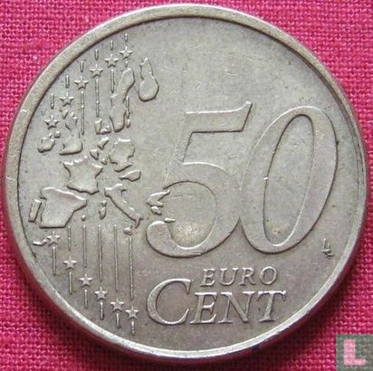 Germany 50 cent 2002 (F - misstrike) - Image 2