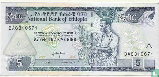 Ethiopia 5 Birr - Image 1