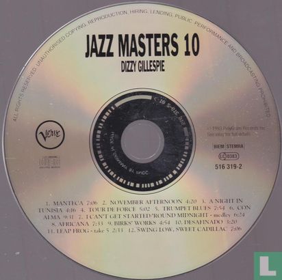 Jazz Masters 10 Dizzy Gillespie - Afbeelding 3