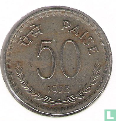 India 50 paise 1973 (Mumbai/Bombay) - Image 1