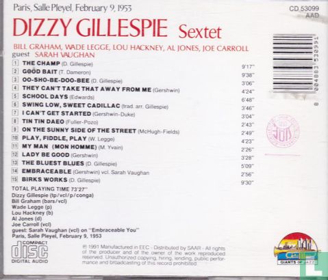Immortal Concerts Dizzy Gillespie Sextet   - Bild 2