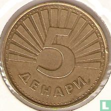 Macedonië 5 denari 2001 - Afbeelding 2
