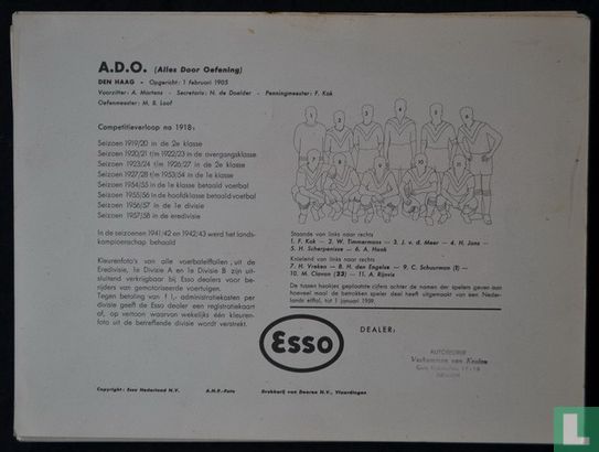 Eredivisie 1958/1959, Esso  - Image 3