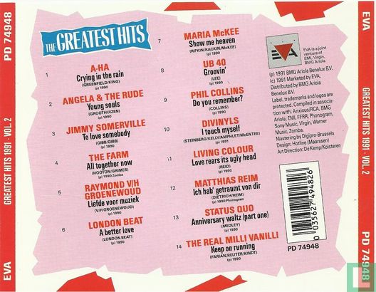 The Greatest Hits 1991 Vol. 2 - Bild 2