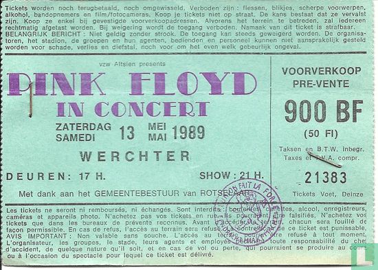19890513 Pink Floyd in concert