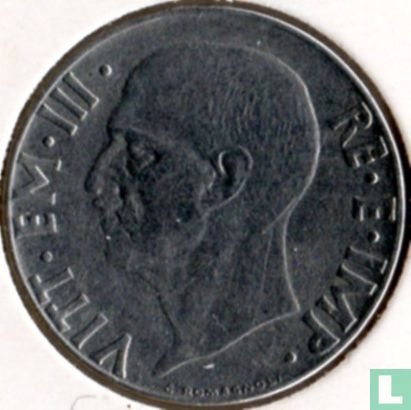 Italië 20 centesimi 1939 (niet magnetisch - reeded - XVII) - Afbeelding 2