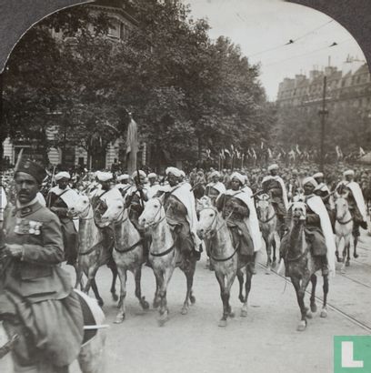French Colonial (Morocco) Cavalry in Paris. - Image 2
