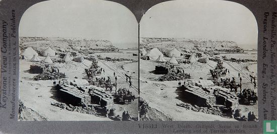 West beach, Gallipoli, Scene of British landing and of terrible battle - Afbeelding 1