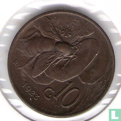 Italien 10 Centesimi 1923 - Bild 1