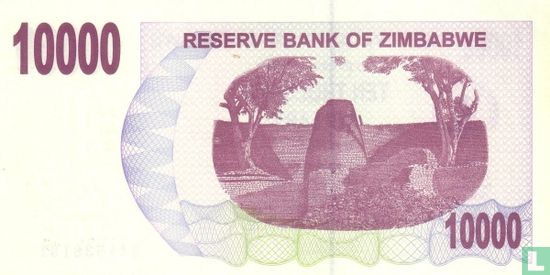 Zimbabwe 10.000 Dollars 2006 (P46a) - Afbeelding 2