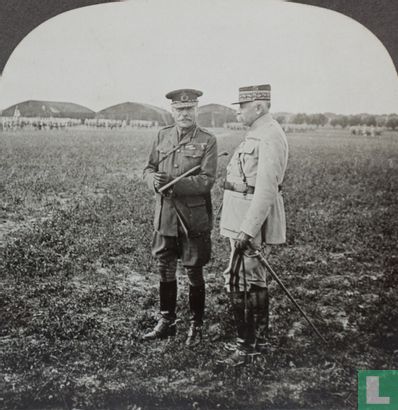 Marshal Haig and General Antoine at review of French First division.  - Image 2