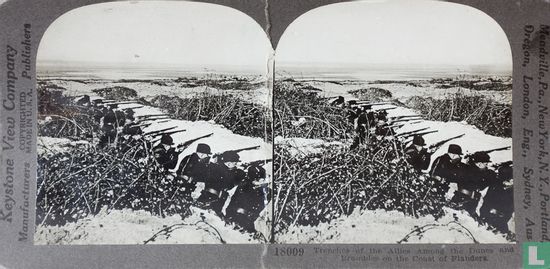 Trenches of the Allies among the dunes and brambles on the coast of Flanders.  - Bild 1