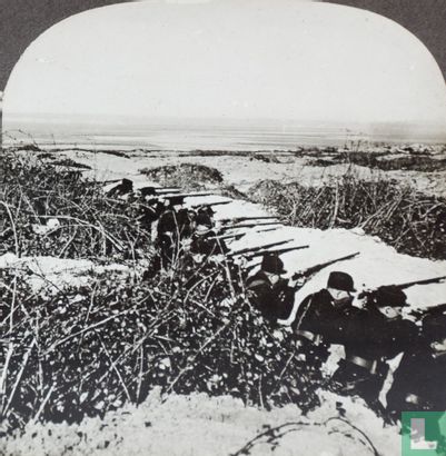 Trenches of the Allies among the dunes and brambles on the coast of Flanders.  - Bild 2