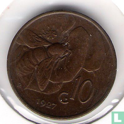 Italien 10 Centesimi 1927 - Bild 1