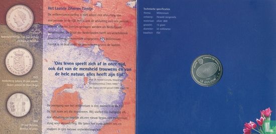 Nederland 10 gulden 1999 (folder) "Millennium" - Afbeelding 2