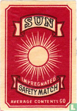 Sun impregnated safety match