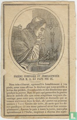 Prière composée par le Pape Pie IX