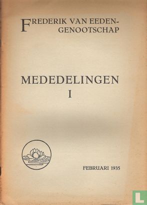 Mededelingen Frederik van Eeden-Genootschap 1 - Image 1