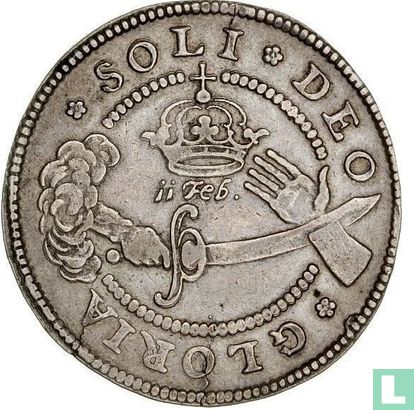 Danemark 1 krone 1659 "Failed attaque de Suède sur Copenhague" (DOMINUS PROVIDEBIT)  - Image 2