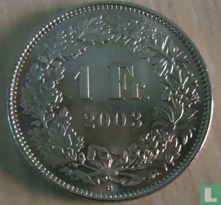 Zwitserland 1 franc 2003 - Afbeelding 1