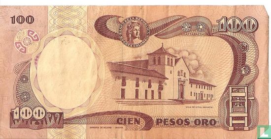 Kolumbien 100 Pesos Oro 1989 - Bild 2