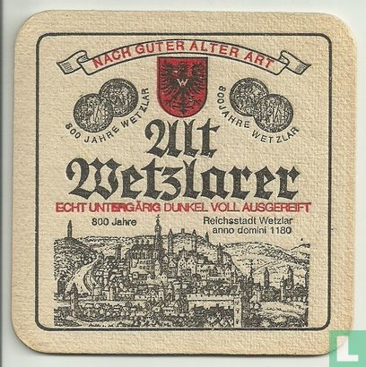 Alt Wetzlarer - 800 Jahre Wetzlar / Wetzlarer Dom-Pilsener - Image 1