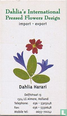 Dahlia's International Pressed Flowers Designs