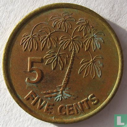 Seychelles 5 cents 2000 - Image 2