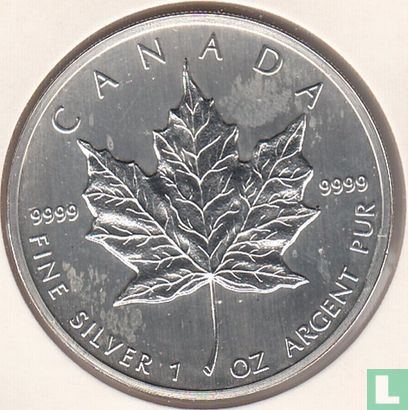 Canada 5 dollars 1988 (zilver) - Afbeelding 2