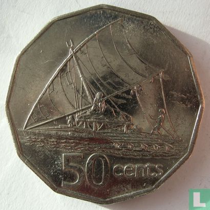 Fiji 50 cents 1990 - Afbeelding 2