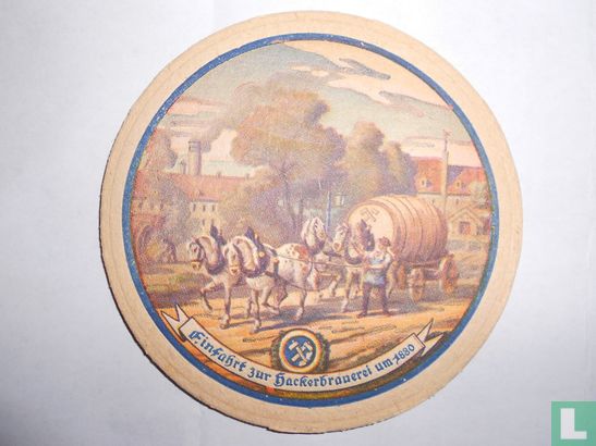 Veritable biere de Munich "Hat Weltruf" / Einfahrt zur Hackerbrauerei um 1880 - Image 2