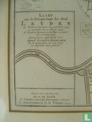 Leyden, Kaart van de Belegeringe der Stad - Image 2