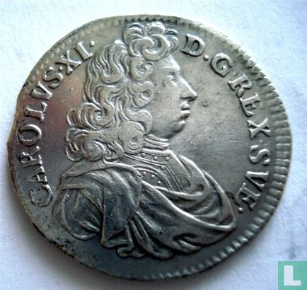Zweden 1 mark 1689 - Afbeelding 2