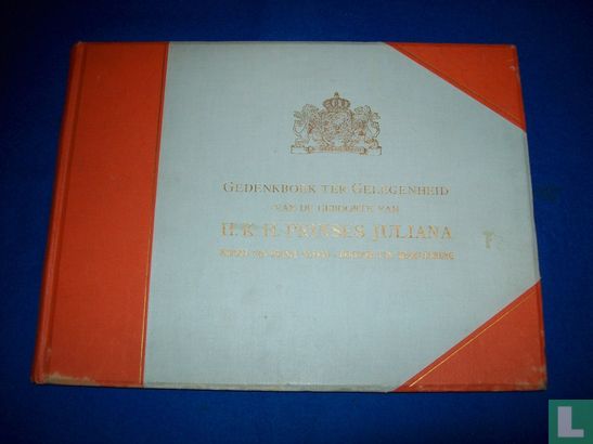 Gedenkboek ter gelegenheid van de geboorte van Prinses Juliana - Image 1